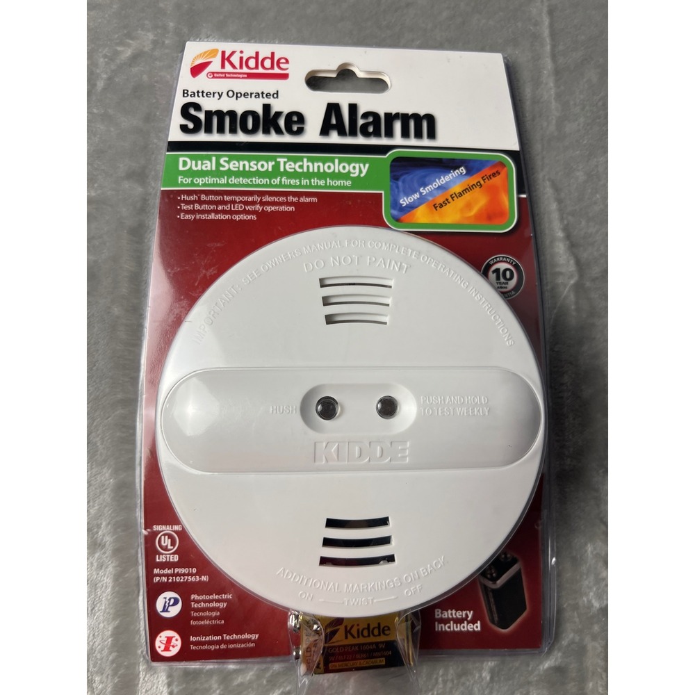 Kidde PI9010 Dual Sensor Smoke Alarm Ionization Photoelectric‎ New Sealed